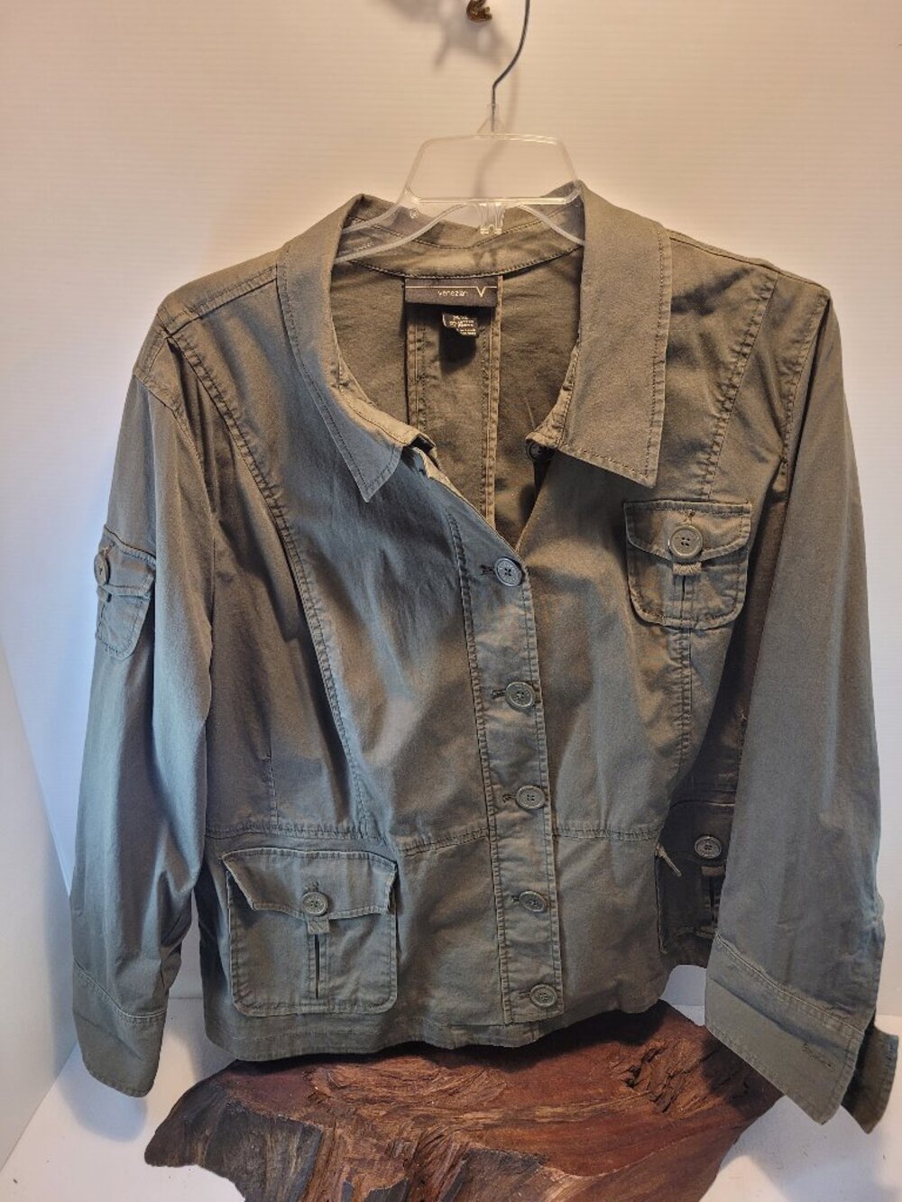 Venezia Army Green Jacket Ladies Plus Size 26/28